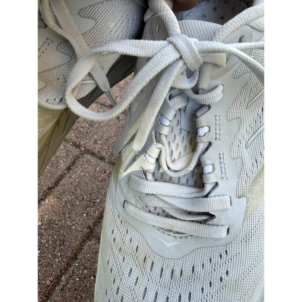 Hoka One One Arahi 5 Running Shoes Sneakers Women's Size 8 White Gray Athletic - Picture 7 of 16